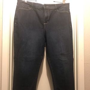 NYDJ CLARISSA ANKLE/ with frayed edge/zipper